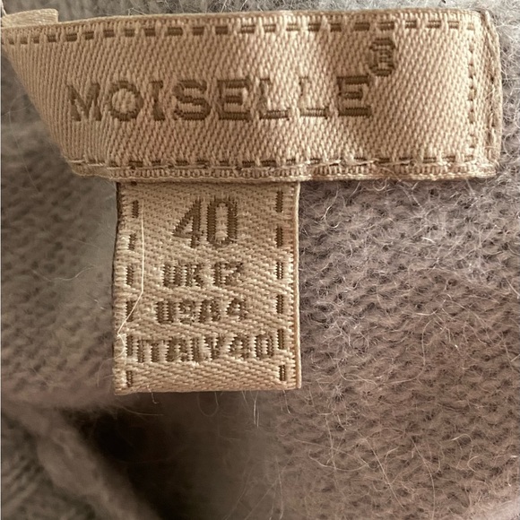 Moiselle Light-blue turtleneck wool Sweater. Women's XS. - Picture 9 of 10